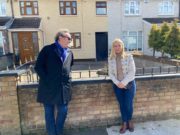 Colm Meaney with Maria Nesbitt, current owner of The Snapper house