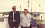 Bairbre Quinn with her brother Robert Conneely in the 1980s