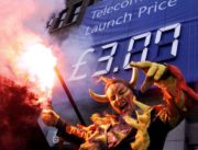 Busted the Eircom Shares Saga   A dancer dressed as a dragon burns a flare in front of the launched Telecom Eireann share offer price in Dublin's city centre July 7. At a press briefing in Dublin, the Irish Government and third biggest Irish company Telecom Eireann announced the offer p