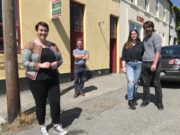 Maggie Molloy and Kieran McCarthy with Tracey Collins and Ultan McAvinue searching for a house in Killadysert Co Clare (1)