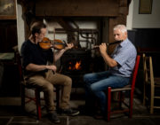 Diarmuid O'Brien (fiddle) and Dónal O'Sullivan (flute)