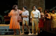 Latonia Moore as Billie, Walter Russell III as Chares-Baby, and Will Liverman as Charles in Terence Blanchard's Fire Shut Up in My Bones. Photo Ken Howard Met Opera