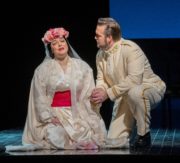 Eleonora Buratto as Cio-Cio-San and Brian Jagde as Pinkerton in Puccini's Madama Butterfly. Photo Richard Termine Met Opera