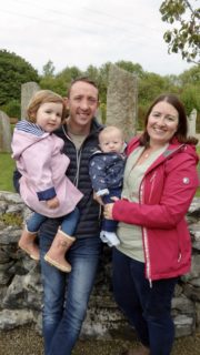 Bog Amach episode 2 Family pic at Brigids Garden 2