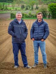 (45)Home Grown, brand new series,programme one, Monday November 7th, RTÉ One. Presenter Colm O'Driscoll with Laois carrot producer Emmet Dunne