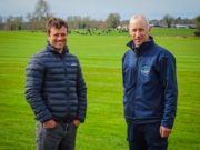 (47) Home Grown, new series, programme three, Monday November 21st, RTÉ One. Presenter Colm O'Driscoll with John Cribbin of Summerhill Lawns.(T