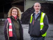 (47) Home Grown, new series, programme three. Presenter Kitty Scully with Tim Duggan of Enrich. Monday November 21st, RTÉ One.(Compost story)