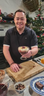 (49) Neven's Christmas at Muckross Traditional Farms, (programme one, Wednesday December 7th, RTÉ One)Neven with Black Forest Trifle