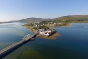 Aerial view of Achill Sound