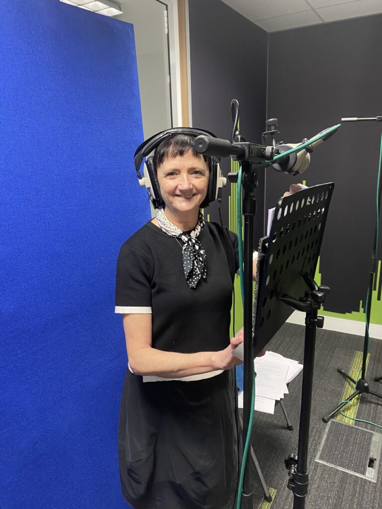 Actor Bairbre Ní Chaoimh who plays Clíodhna in Carthanacht Chlíodhna