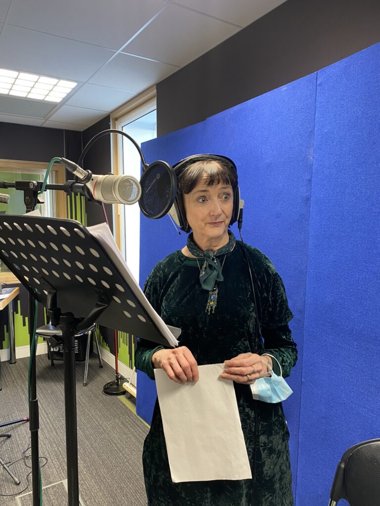 Actor Bairbre Ní Chaoimh who plays Clíodhna in Carthanacht Chlíodhna